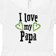 thumbnail image 4 of Inktastic I Love My Papa- Hearts Girls Baby Dress, 4 of 5