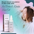 thumbnail image 3 of YUII Huile Vitalité Cheveux / Huile Cheveux / Huile Cheveux pour Cheveux Noirs / pour Cheveux Secs / Huile pour Cheveux Longs / Huile Cheveux Longs Lisses, 3 of 7