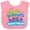 Pink and White, variant on Inktastic Youth Pastor Daddy Quote Boys or Girls Baby Bib