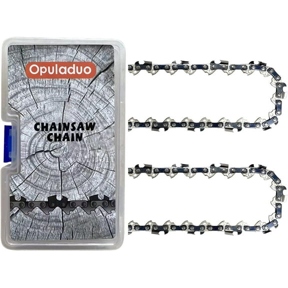 Opuladuo 2PC 8'' Pole saw Chain Replacement for Greenworks 20102A 20302, 20352, 20642, 20672, PS40B00(8inch,3/8",.050",33 Drive Links)