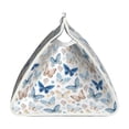 thumbnail image 3 of Lsque Butterfly Printed Long Tissue Box Cover Holder, Facial Paper Organizer Dispenser,Triangle with Bottom Belt, PVC Leather Decorative Organizer, 3 of 9