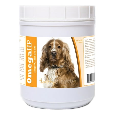 UPC: 0840235187882 | Healthy Breeds English Cocker Spaniel Omega HP Fatty Acid Skin and Coat Support Soft Chews