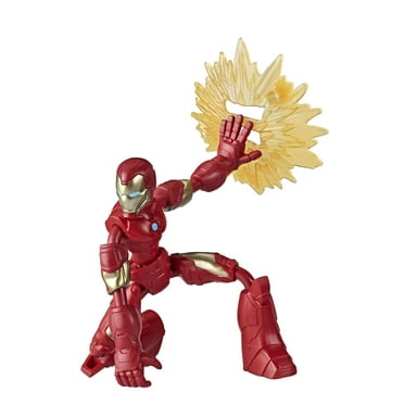 Marvel Avengers: Bend and Flex Iron Man with Blast Kids Toy Action Figure for Boys and Girls (7”)