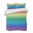thumbnail image 2 of Rainbow Colors Ombre Cream Twin XL Size Down Alternative Comforter,Lightweight Comforter Quilt Bedding Set with Pillow Shams Modern Abstract Art Aesthetics Bed Comforter Duvet Insert 68"x98", 2 of 7
