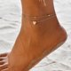 thumbnail image 2 of Summer Beach New Ball Chain Peach Heart Heart-shaped Anklet Women, 2 of 2