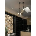 thumbnail image 4 of Progress Lighting, Cinq Collection, 1-Light Pendant, Antique Bronze, Geometric Glass Shade, 4 of 4