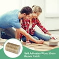 thumbnail image 6 of Uxcell 2-Roll Wood Grain Repair Tape, 3.15inch x 15ft Self-Adhesive Wood Floor Tape, Realistic Textured Repair [Brown Pine], 6 of 7