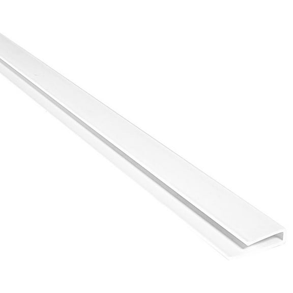 Palram Palclad Pro 1 in. H X 0.25 in. W X 96 in. L Prefinished White PVC Cap Molding