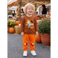 thumbnail image 3 of RUINIXCW Toddler Boy Thanksgiving Outfit Long Sleeve Pullover Sweatshirt and Pants, 3 of 8