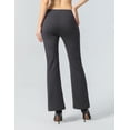 thumbnail image 4 of ALWAYS Women’s Bootcut Yoga Pants with Pockets – High Waist Stretch Work Pants Flare Leg Comfy Lounge Fit Charcoal 2X Large, 4 of 6