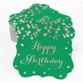 thumbnail image 2 of Inkdotpot Pack Of 100 Happy Birthday Paper Tags DIY Craft Bracket Shape Real Rose Gold Foil Hang Tags, 2 of 6