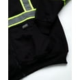thumbnail image 7 of Bass Creek Outfitters Mens Fleece Hoodie - Safety Workwear ANSI/ISEA Class 3 High Visibility Hoodie, 7 of 7