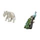 thumbnail image 5 of Figura de elefante,Escultura rústica de elefante tallada a mano en madera,Figura de escritorio,Estatua de pavo real en estante,escritorio,decoración del hogar,Figuras decorativas creativas, 5 of 8
