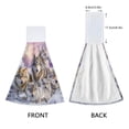 thumbnail image 3 of Dailycode Kitchen Wash Cloths with Hanging Loops Absorbent Absorbent Quick Drying Hand Towels, 2 Pack, Snow Wolf Family, 3 of 7