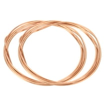 Uxcell 2 Rolls 13 Gauge Soft Copper Wire 6 Feet 99.9% Solid Pure Bare Copper Wire