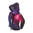 thumbnail image 1 of Cubierta de pomo de cambio de marchas Unique Bargains, protector de mango de cambio, 17x16cm/6.69"x6.3", color púrpura y rojo, poliéster, 1 pieza, estilo hoodie, manual universal para automóviles, 1 of 1