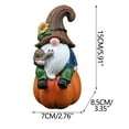 thumbnail image 3 of Wzzjkit Garden Gnomes Collectible Figurines Miniature Resin Garden Statues for Patio, Lawns Ornament, Gardening Gifts for Housewarming, Garden Gnomes Outdoor, 3 of 9