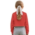 thumbnail image 2 of COEQINE Girls Crop Tops Long Sleeve Sweatshirt for Fall, Soft Everyday Crewneck Pullover Loose Fit T-Shirts for 13-14 Years Teen Kids, Santa Claus Ho Ho Ho, 2 of 7