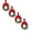 Red, variant on XJGHHSY Mini Olive Leaf Wreath with Buffalo Plaid Bow,9.1" Small Hanging Wreath for Chair Back,Cabinet & Door,Farmhouse Style Decor for Easter & All Seasons,Black