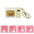 thumbnail image 2 of lixuesong Creative Microwave Keychain Interactive Children's Toy with LED Light Sound Effects Gold Lobster Clasp for Kids Adults, 2 of 3