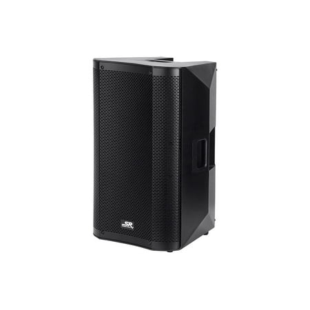 Monoprice SRD212 Powered Speaker 12in with Class D Amp Built-in Digital Sound Processor DSP and Bluetooth Streaming Portable and Lightweight - Stage Right Series