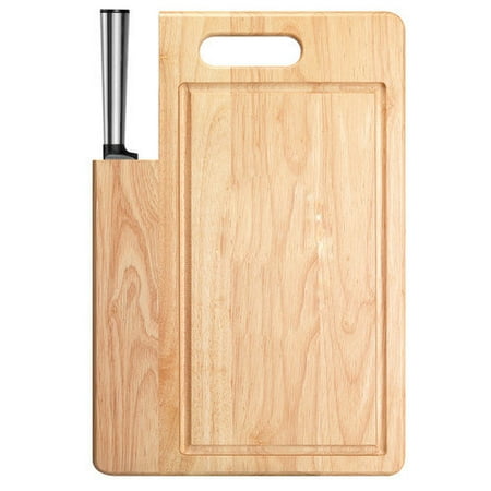 Ginsu Koden Series Stainless Santoku Knife with Cutting Board