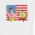 thumbnail image 3 of SpongeBob SquarePants - Patrick and Spongebob Sparklers Flag - Men's Short Sleeve Graphic T-Shirt, 3 of 6