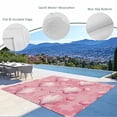 thumbnail image 4 of Fsddascl Pink Coastal Shell Outdoor Rug for Patio/Deck/Porch, Non-Slip Large Area Rug 5 x 8 Ft, Summer Ocean Beach Nautical Indoor Outdoor Rugs Washable Area Rugs, Reversible Camping Rug Carpet, 4 of 5