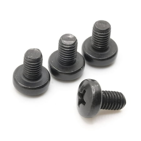 

ReplacementScrews Rear License Plate Screws Compatible with Tesla Model S (MS) - Stainless Steel - Black Oxide - Medium Length (Pack of 4)