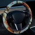 thumbnail image 2 of Coconut Tree 14.5 Inch Printing PVC Leather Car Wheel Cover Steering Wheel Cover Auto Accessories, 2 of 6