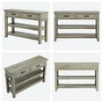 thumbnail image 4 of GloryStar Table Console en Bois de Style Ferme à 3 Niveaux avec 2 Tiroirs de Rangement – Table Polyvalente pour Entrée et Salon, 4 of 8