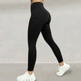 thumbnail image 2 of Admvng Leggings for Women Solid Color Fitness High Waisted Stretch Pocket Yoga Pants for Lifting The Buttocks S-2XL, 2 of 9