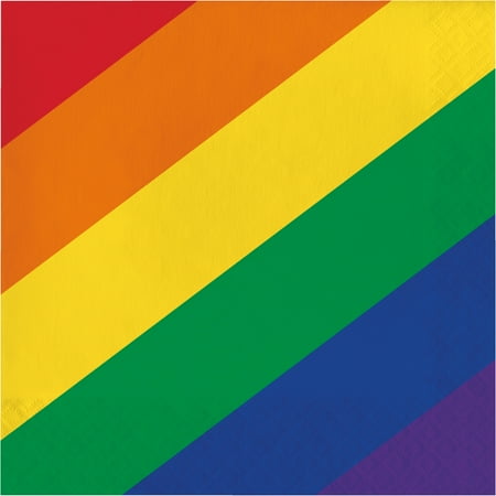 Way to Celebrate Pride Rainbow Napkins, 20 ct