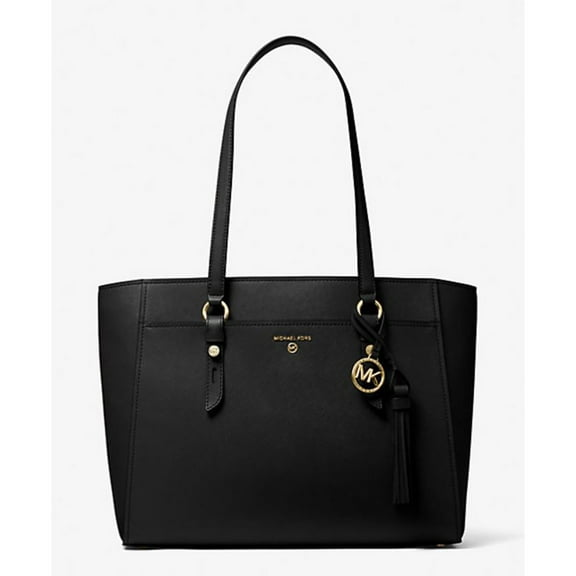 Michael Kors Women's Sullivan Large Multifunction Leather Tote - Black/Gold 30S1GNXT7L-001