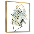 thumbnail image 3 of Designart 'Mountain Bird With Gouache Of Abstract Landscape' Modern Framed Canvas Wall Art Print, 3 of 5