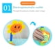 thumbnail image 4 of Juguete De Baño Para Bebé, Bañera De Ducha De Girasol, Juguetes De Baño Para Niños, Grifo De Agua Pulverizada, Baño De Natación, Divertido Juego De Agua Guardurnaity FN002570-00, 4 of 6