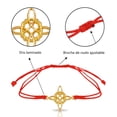 thumbnail image 4 of Vangania Pulsera de Hilo Rojo con Dije Nudo de Bruja de Oro Laminado Ajustable, 4 of 5