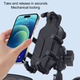 thumbnail image 4 of Support de Téléphone pour Vélo, Angle Réglable Facile à Installer Support de Téléphone 8 Griffes Stable Antidérapant avec Chapeau Imperméable pour Tricycle, 4 of 7
