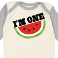 thumbnail image 4 of Inktastic I'm One 1st Birthday Watermelon Boys or Girls Long Sleeve Baby Bodysuit, 4 of 5