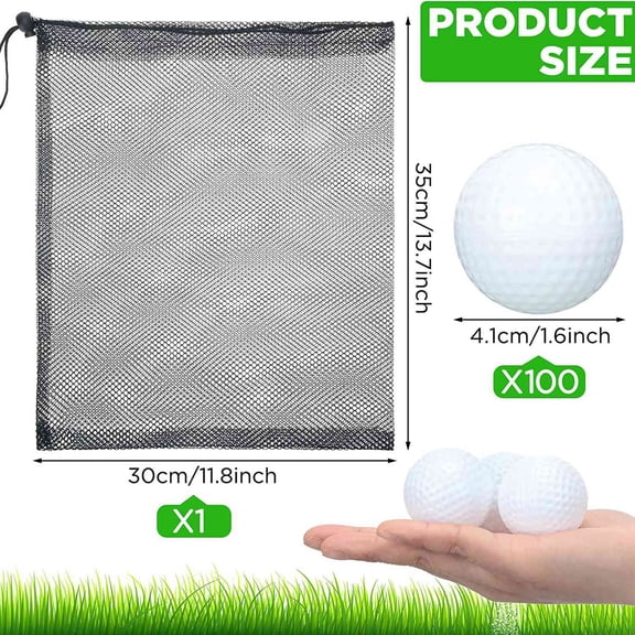 100 Pcs Golf Practice Ball Hollow Golf Ball Training Golf Balls