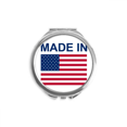 thumbnail image 1 of United States Country Love Hand Compact Mirror Round Portable Pocket Glass, 1 of 3