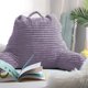 thumbnail image 4 of Cojín de lectura Clara Clark para cama adulto con respaldo para espalda, color morado, 4 of 7