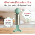 thumbnail image 6 of Milkshake Maker Machine – Electric Milkshake blender & Milk Frother – Restaurant Quality Smoothie Maker – Easy Clean Milkshake Mixer - 2 Speed Drink Blender with 16.9 oz. Stainless Steel Blender Cup, 6 of 6