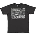 thumbnail image 3 of Inktastic Colorado Word Salad- state outline T-Shirt, 3 of 5