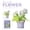 WITH BOX, variant on Puzzle Block Toys Potted Building Blocks Simulate Succulent Flower Bouquets Eternal Flowers Home Decoration Christmas Gifts,WITH BOX