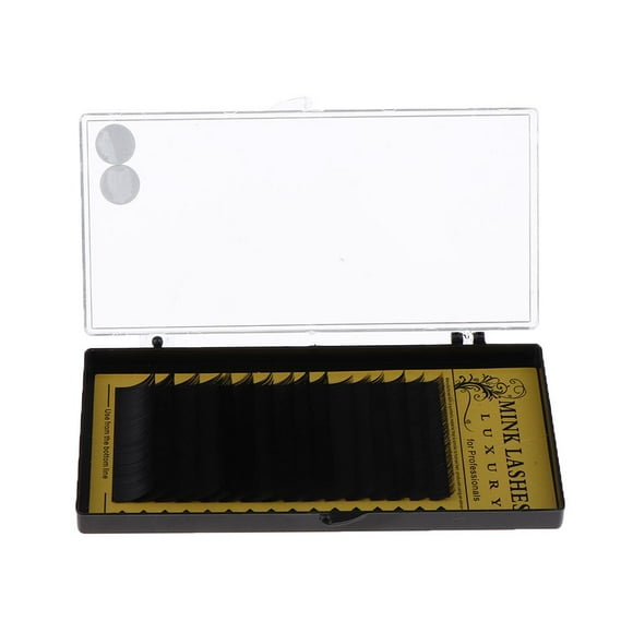 1 caja de pestañas postizas hechas a mano , a longitud de 8/10/12/14 mm, paquete de pestañas postizas profesionales, pestañas de ojos c - 0,15 Bmm 015 mm Sunnimix Pestañas postizas naturales