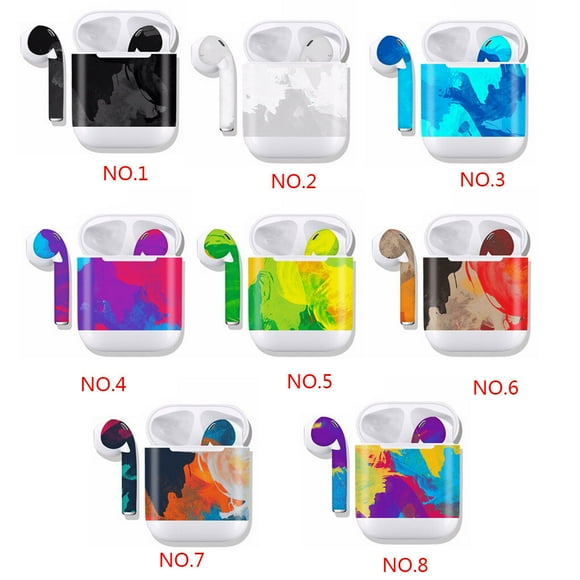 Bluetooth Headset Protective Sticker Full Protector Decal Charging case for AirPods Charging case Cover Replacement For AirPods Headphone