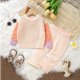 thumbnail image 4 of Gibobby Conjunto para bebé niña Suéter de punto con bloques de colores, camiseta y pantalones acampanados, pantalones acampanados, ropa de abrigo de algodón para invierno(Rosa,6-9 Meses), 4 of 5