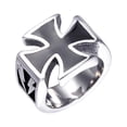 thumbnail image 1 of Sonducket Anillo de moda para hombre, acero Vintage, estilo Punk único, bandas de boda de varios tamaños, patrón eléctrico, accesorios de Ropa, zapatos y accesorios Miscelánea Tamaño7, 1 of 6