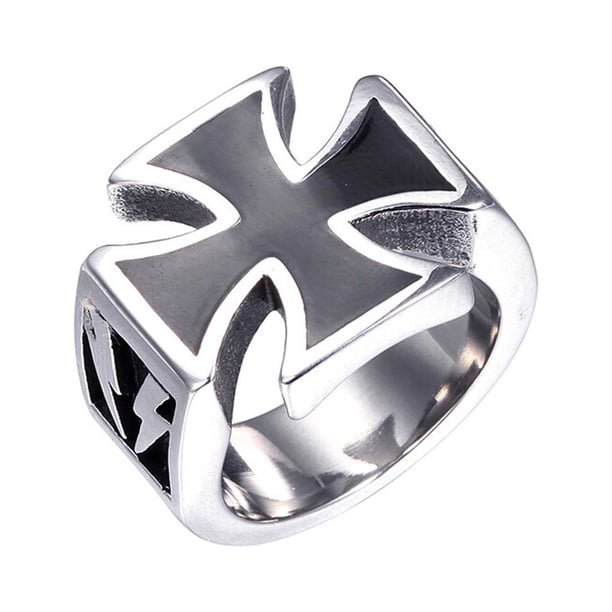 Sonducket Anillo de moda para hombre, acero Vintage, estilo Punk único, bandas de boda de varios tamaños, patrón eléctrico, accesorios de Ropa, zapatos y accesorios Miscelánea Talla 13
